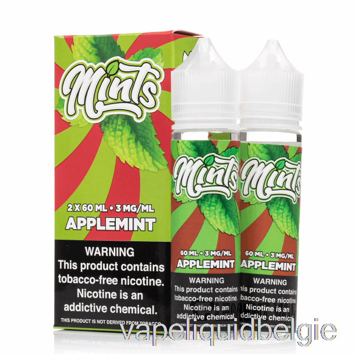 Vape Vloeibare Appelmunt - Pepermuntjes Vape Co - 120 Ml 3 Mg